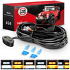 Vehicle Parts & Accessories Nilight 16AWG Wiring Harness Kit 1 Lead Specially Customized for 6 Modes Amber White Strobe Light Bar Off Road LED Work Light 12V On Off Switch Remember Function Reset Function, 2 Years Warranty
