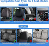 Vehicle Seat Belt Covers Nilight Car Seat Covers Custom Fit 2009-2022 Ram 1500 and 2010-2022 Ram 2500 3500 Crew Cab Mega Cab Waterproof Leather Cushion for Pickup Truck (Full Set, 2 Front Seats and 3 Rear Seats )