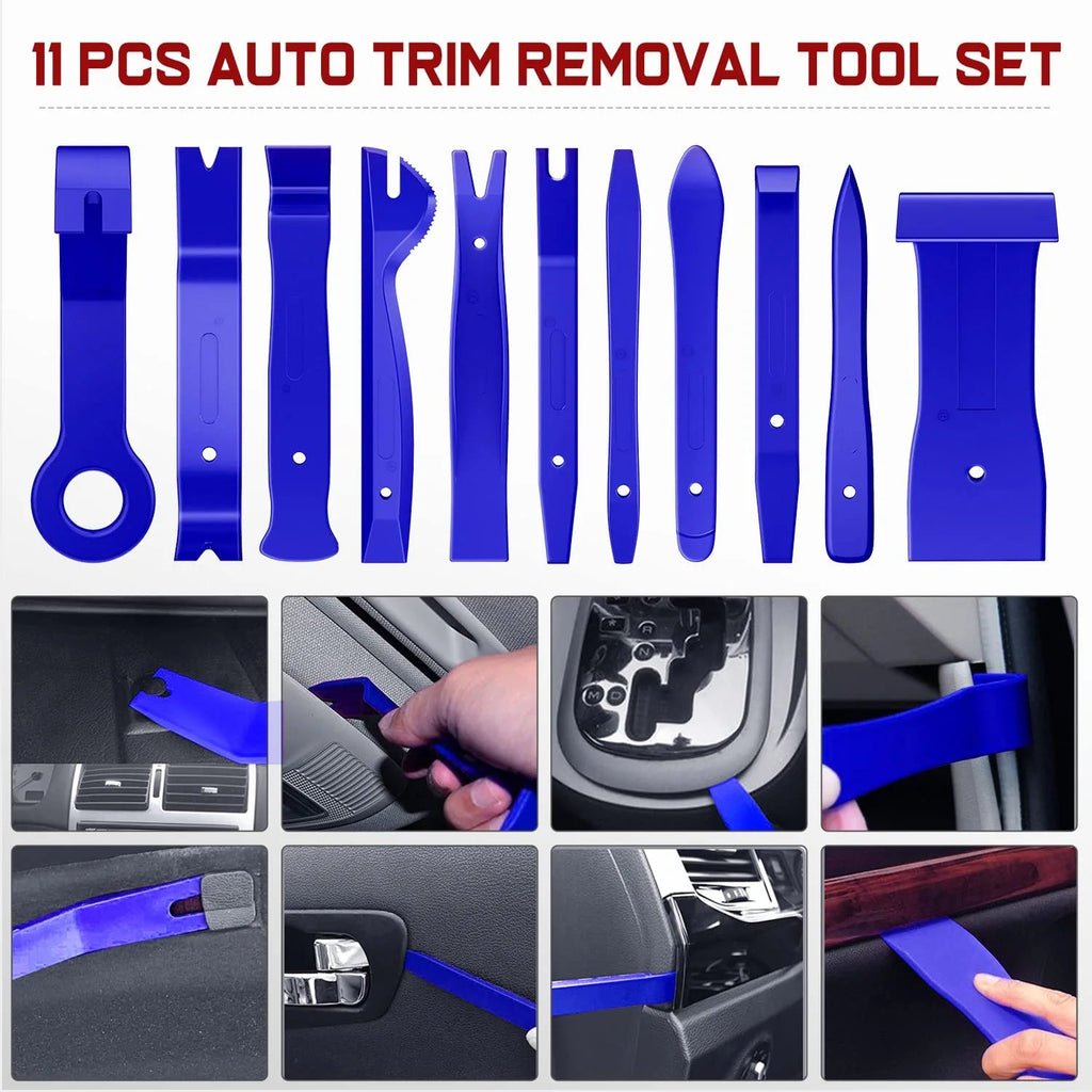 2 Sets 8 Pcs Car Trim Removal Tool, Car Stereo Removal Tools, Plastic Pry Tool  Kit, Car Door Audio Panel Trim Removal Set, Car Panel Dash/radio/