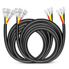 Wiring Harness Kit Nilight 2PCS 16AWG 10Feet Wiring Harness Extension for 6Modes Amber White Light Bar Strobe Play and Plug 3-Wires, 2 Years Warranty