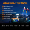 LED Whip Light Nilight 2PCS 6FT RGB LED Whip Light, Remote & App Control w/ DIY Chasing Patterns Stop Turn Reverse Light Safety Antenna Lighted Whips for ATV UTV Polaris RZR Can-am Dune Buggy Jeep, 2 Year Warranty