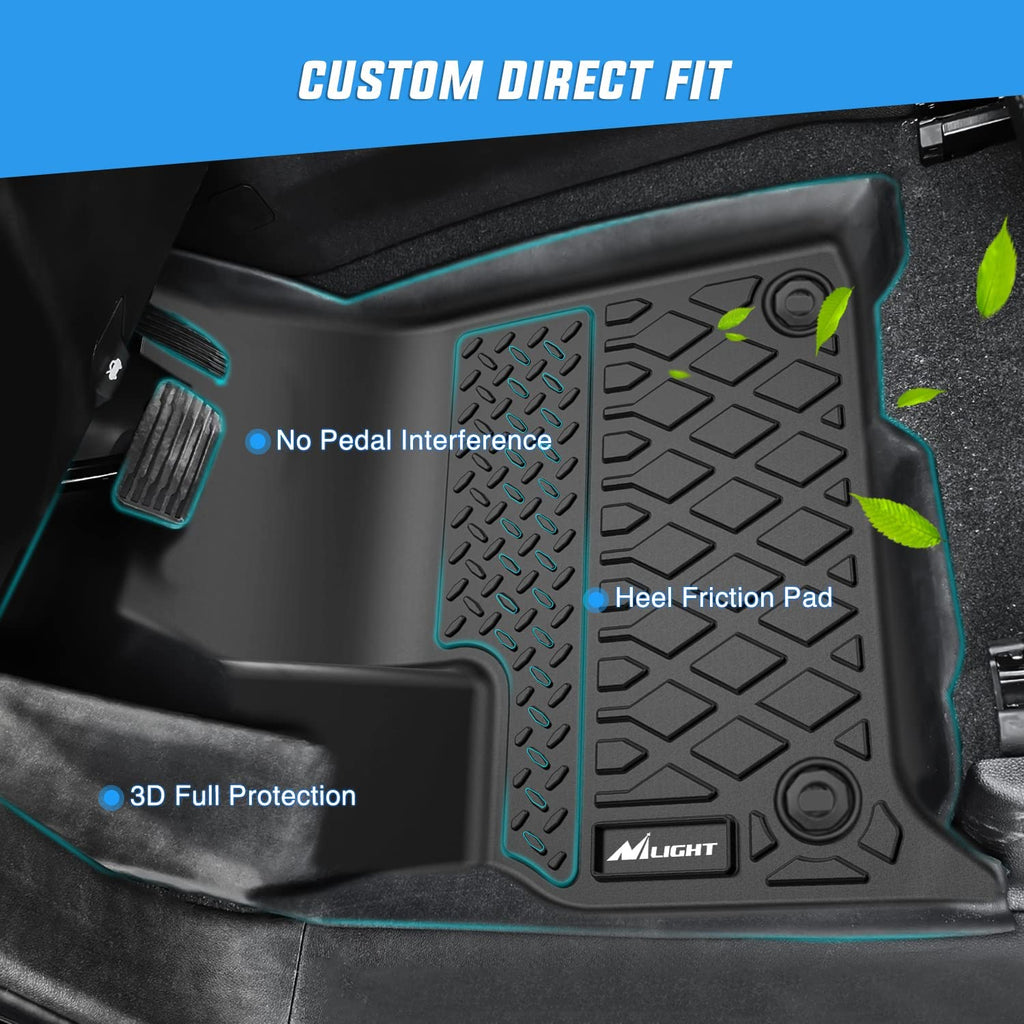 Floor Mat Nilight TPE Floor Mats for Ford F-150 F150 SuperCrew Cab(Bucket Seats) 2015 2016 2017 2018 2019 2020 2021 2022 2023, All Weather Custom Fit Heavy Duty Floor Liners