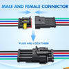 Vehicle Parts & Accessories Nilight 4Pin Way Electrical Wire Connector 10 Pack 16AWG Male Female Plug Socket Quick Disconnect Waterproof Plug Play 1.5mm Series Terminal for Car Truck Motorcycle Marine Boat