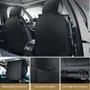 Vehicle Seat Belt Covers Nilight 5 Car Seat Covers Waterproof Faux Leather Cushions Anti-Slip Universal Fit for 5 Passenger Cars Kia Civic Corolla Hyundai Honda Camry CR-V RAV4 Fusion SUV Truck (Full Set, Black-Blue)