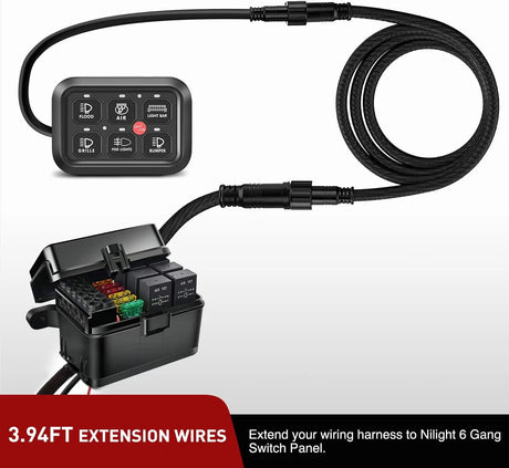 8PIN Extension Cable Cord for 6 Gang Switch Controller Nilight