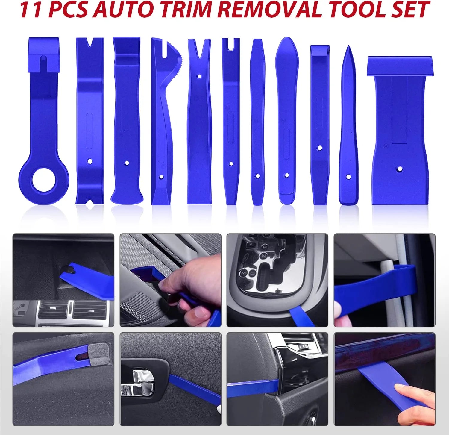 200 Pcs Trim Removal Tool Kit Blue Nilight