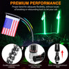 LED Whip Light Nilight 2PCS 6FT Spiral RGB Led Whip Light w/ RGB Chasing/Dancing Light RF Remote Control Lighted Antenna Whips for Can-am ATV UTV RZR Polaris Dune Buggy 4 Wheeler Offroad Jeep Truck, 2 Year Warranty