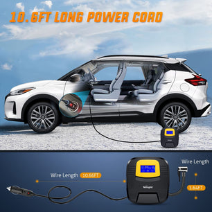 Tire Inflator Digital Touch Screen Nilight