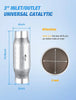 Catalytic Converter Nilight 3" Inlet/Outlet Catalytic Converter, 3 inches Universal Cat(EPA Standard)
