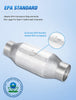 Catalytic Converter Nilight 2.5" Inlet/Outlet Catalytic Converter with O2 Port, 2.5 inches Universal Cat(EPA Standard)