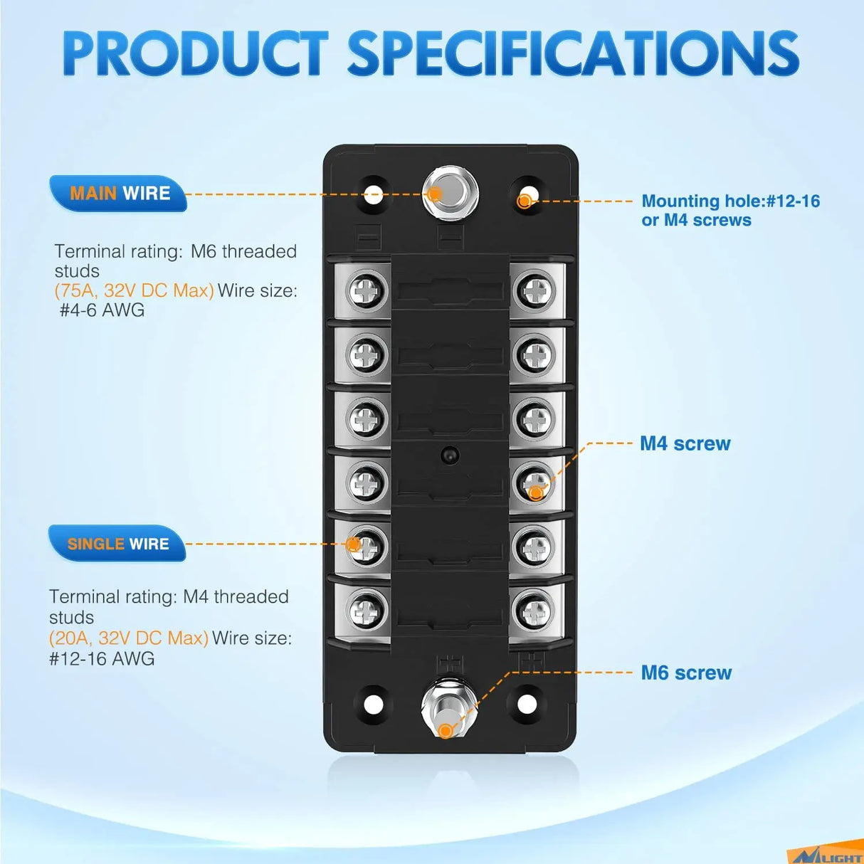 6 Way Fuse Block Nilight