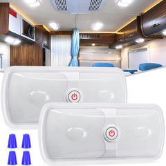 RV Interior Ceiling White LED Lights (Pair)