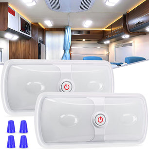 RV Interior Ceiling White LED Lights (Pair) Nilight