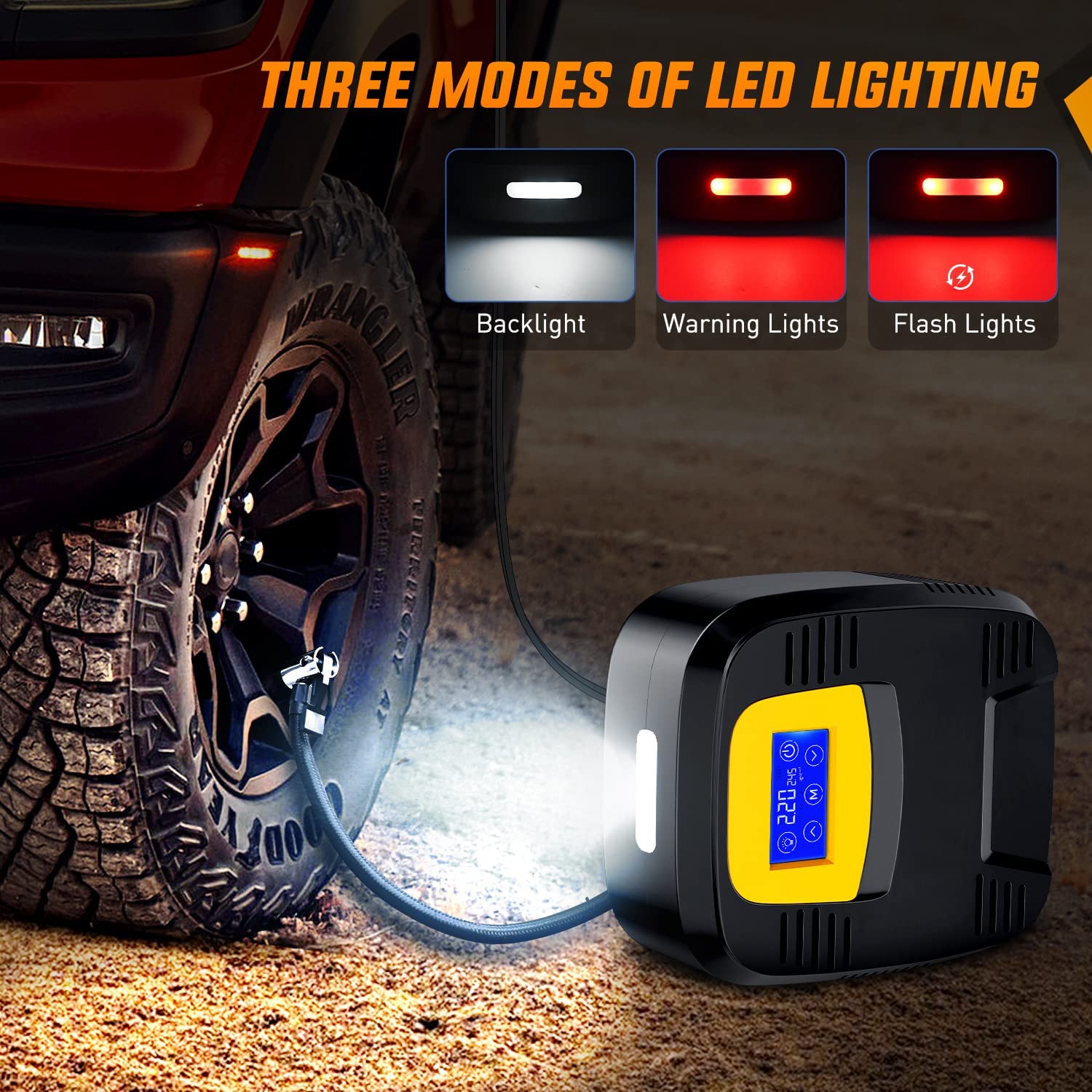 Tire Inflator Digital Touch Screen Nilight