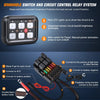 Accessories Nilight 6 Gang Switch Panel Universal Circuit Control Relay System with Fuse Wiring Harness Automatic Dimmable ON-Off LED Switch Pod for Cars Trucks Boats ATV UTV SUV, 2 Years Warranty