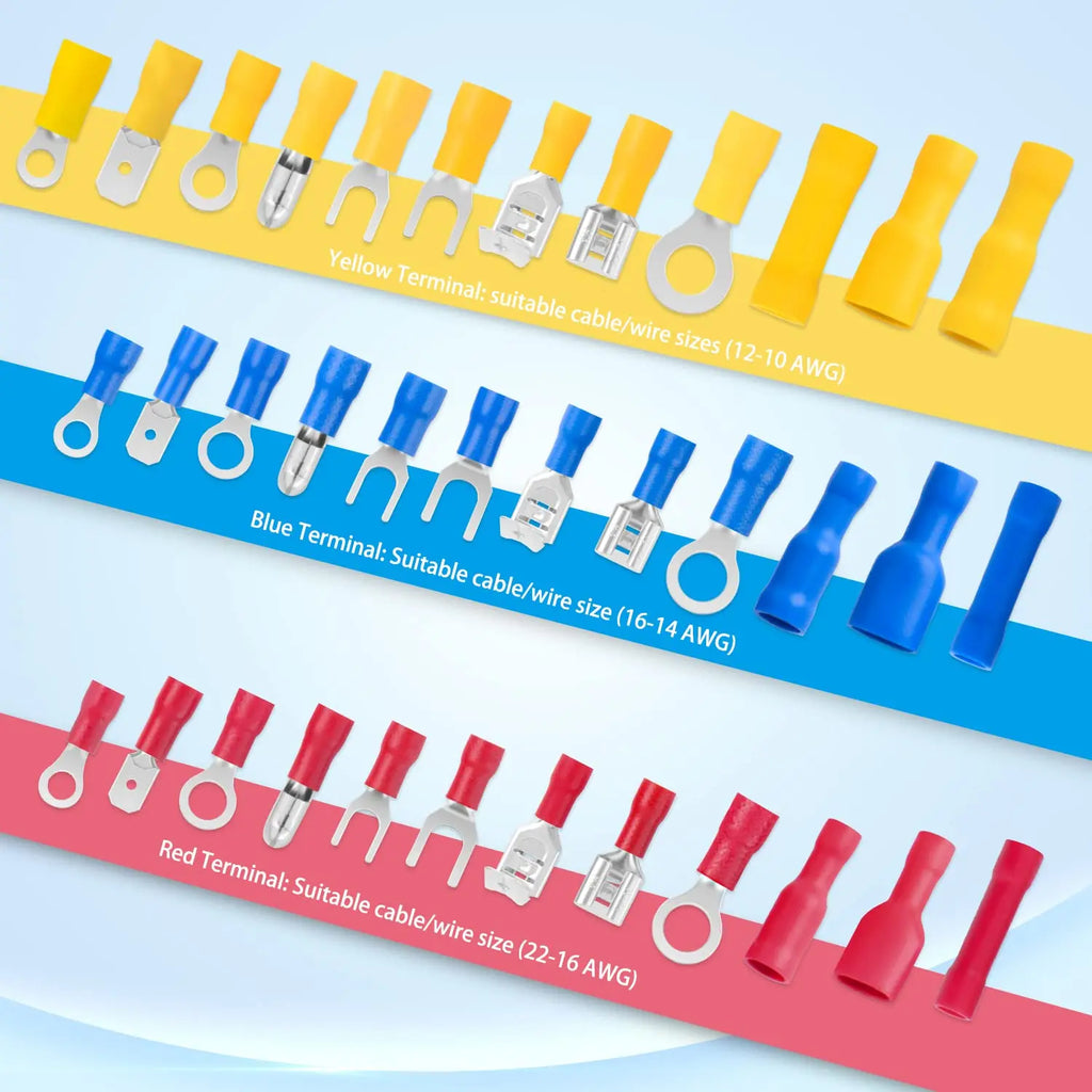 840Pcs Electrical wire terminal crimp connectors Nilight