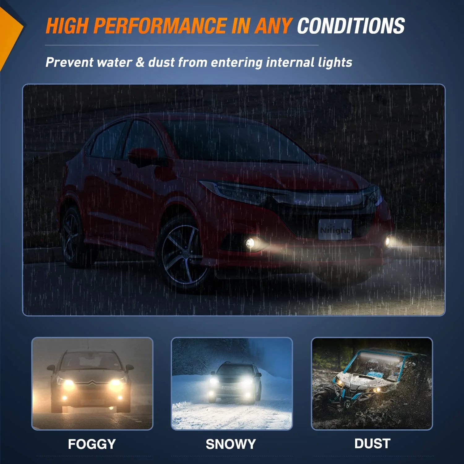 2013-2015 Honda Accord 2013-2021 Civic 2015-2020 Fit 2019-2020 HRV Fog Lights Assembly Nilight