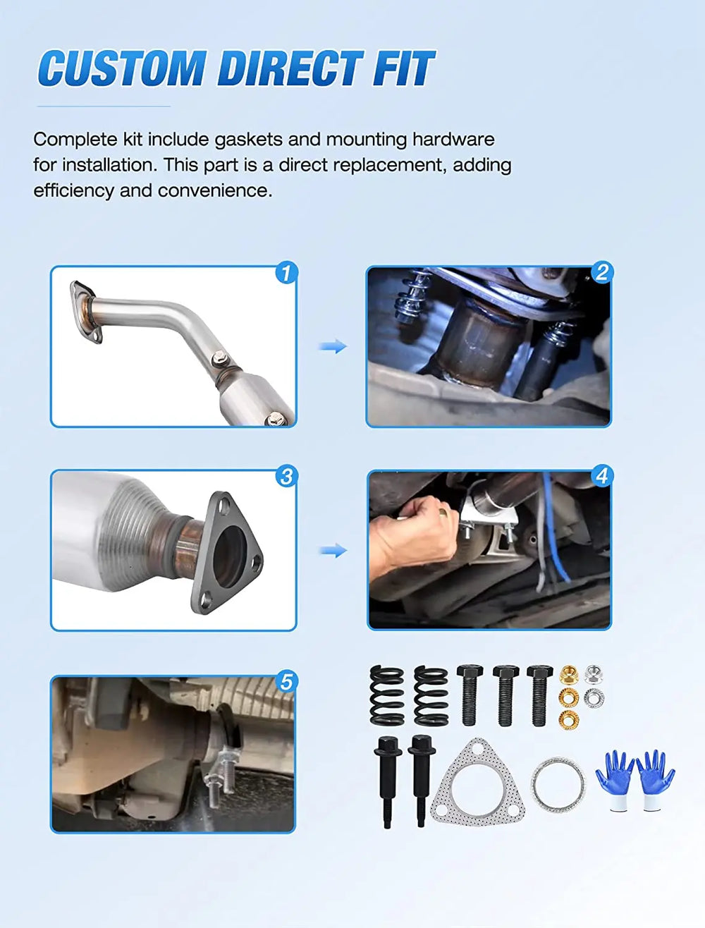 2002-2006 Honda CRV 2.4L Catalytic Converter Nilight