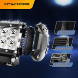 Nilight LED Light Pods 2PCS 4 Inch 18W LED Light Bar Spot 1260lm LED Fog Lights Off Road Light Driving Working Light for Truck Golf Cart SUV ATV UTV Boat, 2 Years Warranty (0604S-B)