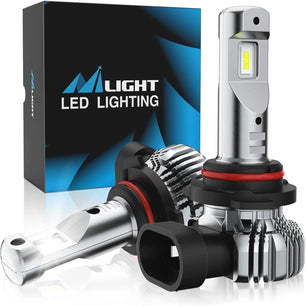 9006 Xenon LED Fog Light Bulbs EF2 Series DRL 60W 6000K | 2 BULBS Nilight