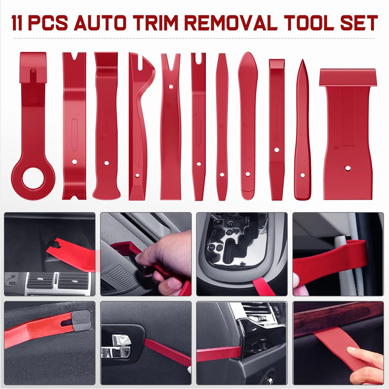 238 Pcs Trim Removal Tool Kit Red Nilight