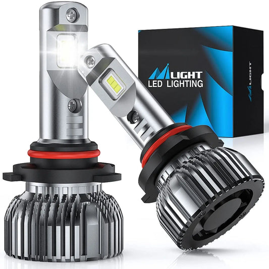 Motor Vehicle Lighting Nilight 9005/HB3 LED Headlight Bulbs, 70w 14000lm 9005 High Beam Headlight Bulb 6500k 9005 LED Bulb Cool White IP67