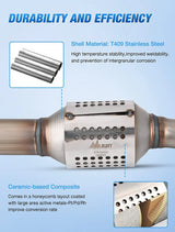 Catalytic Converter Nilight Catalytic Converter for 2005-2011 Frontier/2005-2012 Pathfinder/2005-2015 Xterra/2012-2017 NV1500 (Front Passenger and Driver Side)