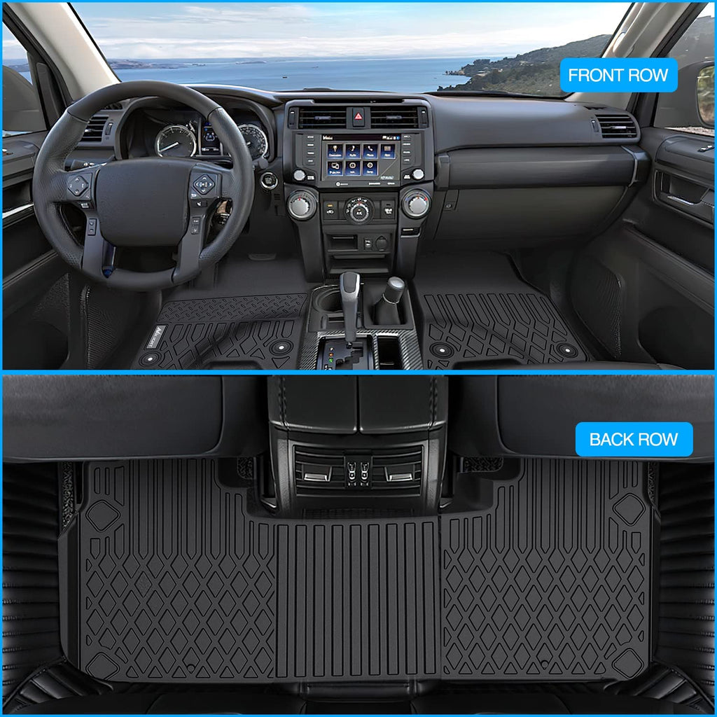 Floor Mat Nilight TPE Floor Mats for 2019 2020 2021 2022 2023 Dodge Ram 1500 New Body Style with Rear Storage Box, All Weather Custom Fit Heavy Duty Floor Liners