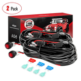   Nilight 2PCS 16AWG LED Light Bar Wiring Harness Kit  