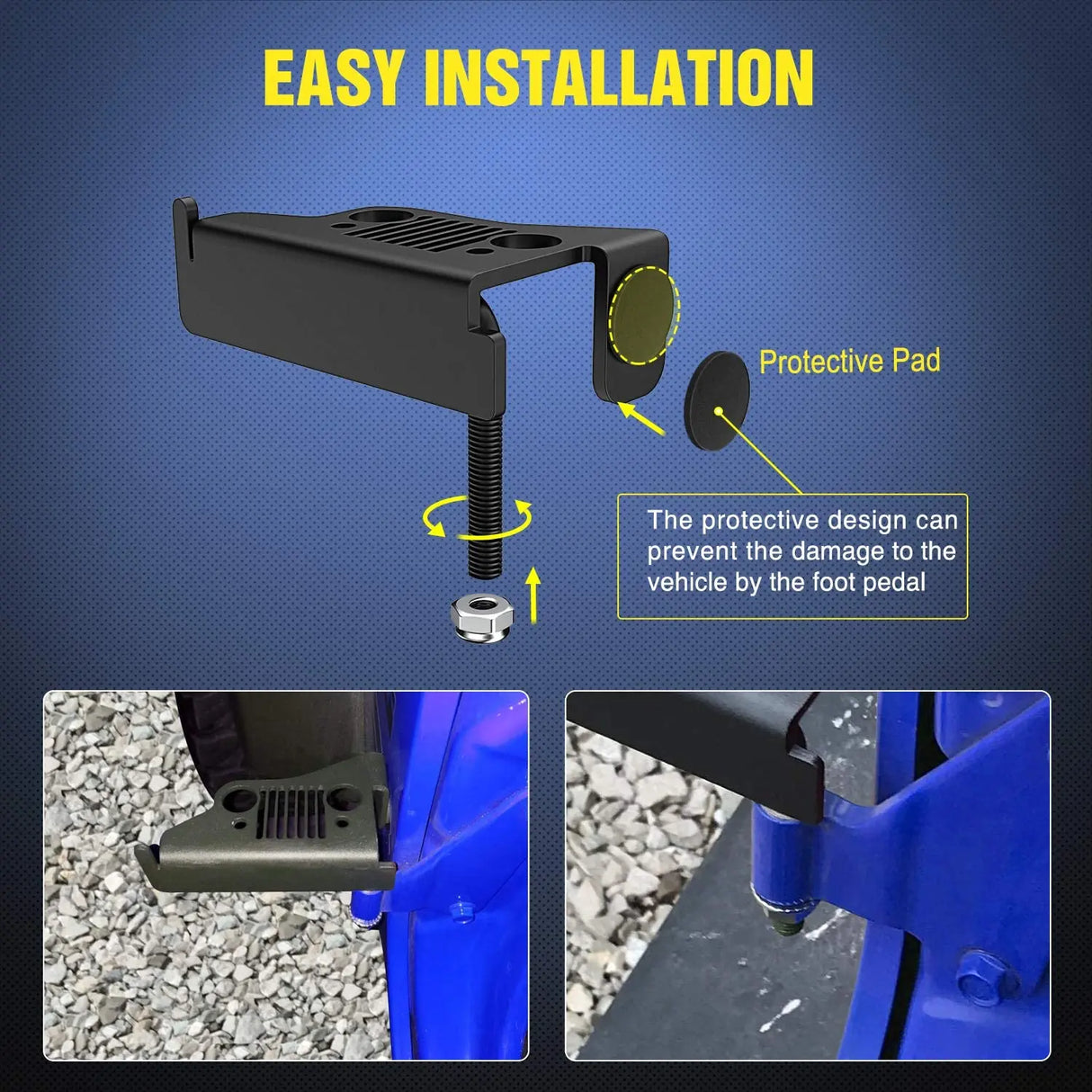The Usage Of  Nilight Foot Pegs Front Door Foot Rest Pedals