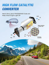 Catalytic Converter Nilight Catalytic Converter for 2005-2011 Frontier/2005-2012 Pathfinder/2005-2015 Xterra/2012-2017 NV1500 (Front Passenger and Driver Side)