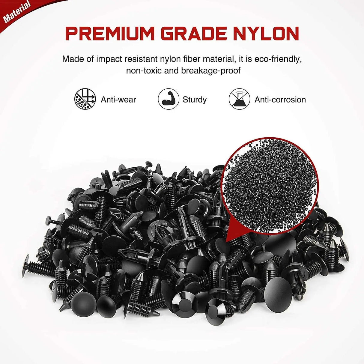 Nilight 240pcs Car Retainer Clips & Fastener Remover with 12 Most Popular Sizes Auto Push Pin Rivets Set -Door Trim Panel Clips for Toyota,GM,Ford,Honda,Acura,Chrysler,2 Years Warranty