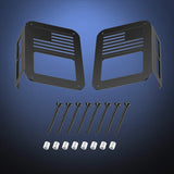 Motor Vehicle Parts Nilight Tail Light Covers, 2PCS Black Rear Brake Light Guards Protector Exterior Accessories for 1997-2006 Jeep Wrangler TJ