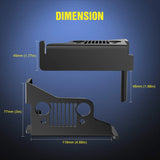 Product Dimension Of   Nilight Foot Pegs Front Door Foot Rest Pedals