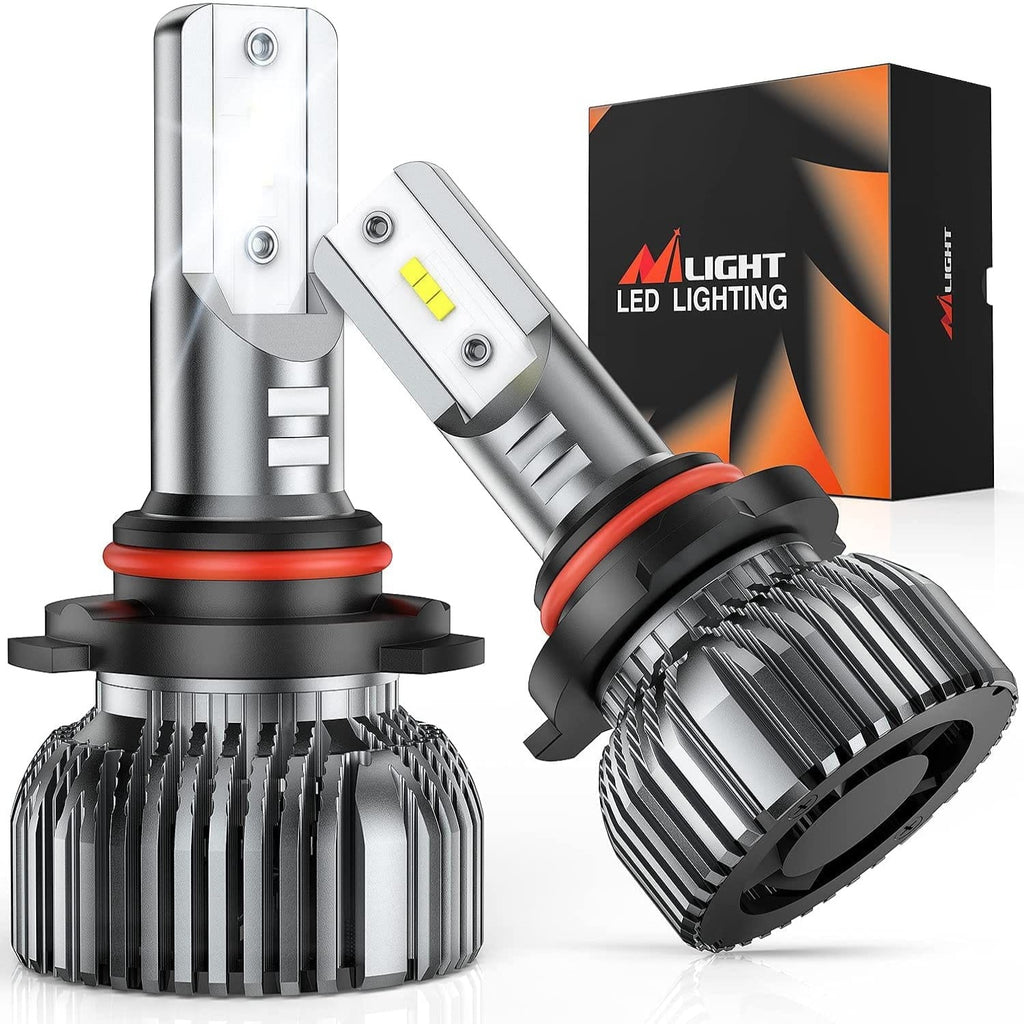 LED Headlight Nilight 9005 LED Headlight Bulbs, 350% Brighter, HB3 LED High Beam, Mini Size LED Headlight Conversion Kit, 6000K Cool White, 2-Pack