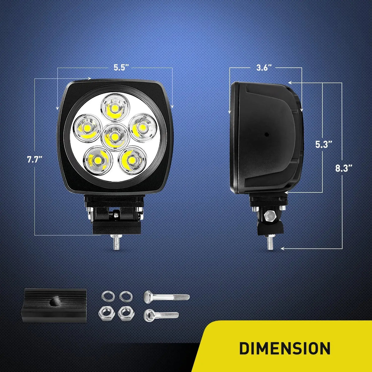  Product Dimension Of Nilight LED Light