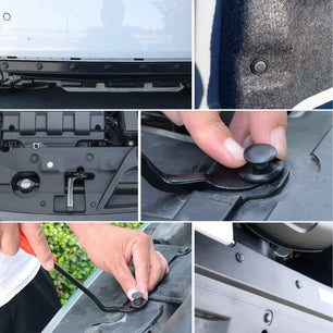 100 Pcs Hole 7mm 9mm Car Retainer Clips Push Type Bumper Fastener Rivet Clips for Lexus Toyota GM Nilight