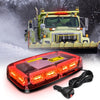 led strobe light Nilight 12” Roof Top Strobe Lights 48LED Red Hazard Light Emergency Safety Warning LED Flashing Light Bar Magnetic Mount for 12V 24V Cars Trucks Tractors Snow Plows Construction Vehicles