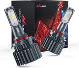  Nilight 2-Pack 9005/HB3 LED Headlight Bulbs