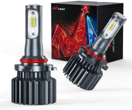  Nilight 2-Pack 9006/HB4 LED Headlight Bulbs