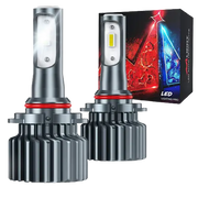 2-Pack 9005/HB3 LED Headlight Bulbs, 60W 10000 Lumens 6000K Cool White CSP LED Headlight Conversion Kit Super Bright Auto High Beam/Low Beam/Fog Light Bulb